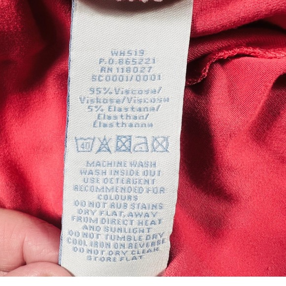 Boden Rosebery Dots Wrap Midi Dress Coral Tan Size US 16R Career Workwear Casual - Picture 8 of 11